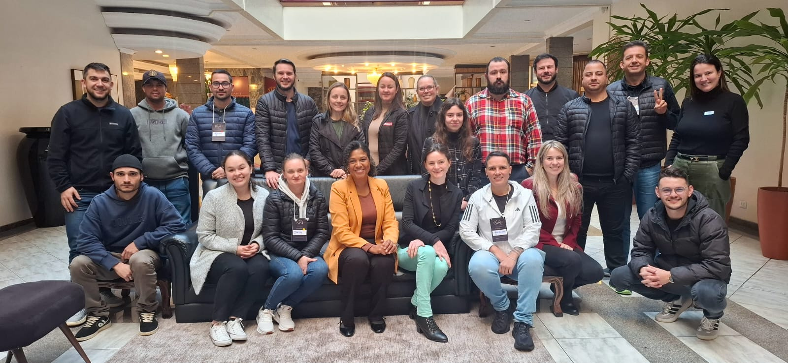 Turma de participantes de um programa da CASP Desenvolvimento Humano